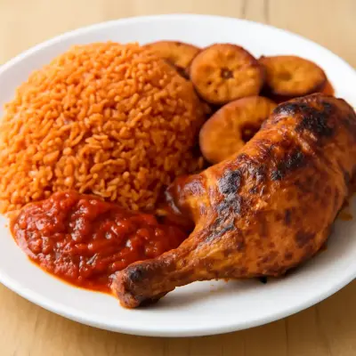 Smokey Jollof Rice (3L, with 5pcs beef or chicken)