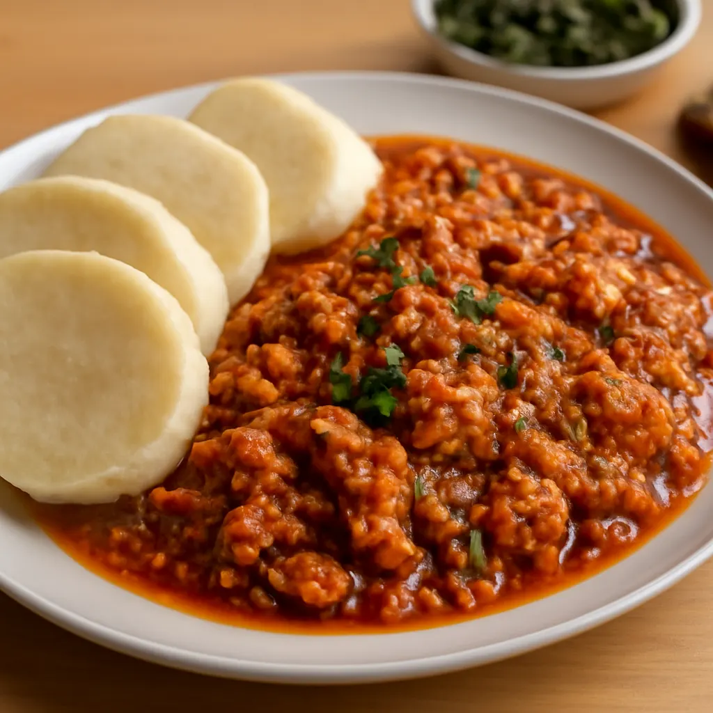 Yam & Egg Sauce