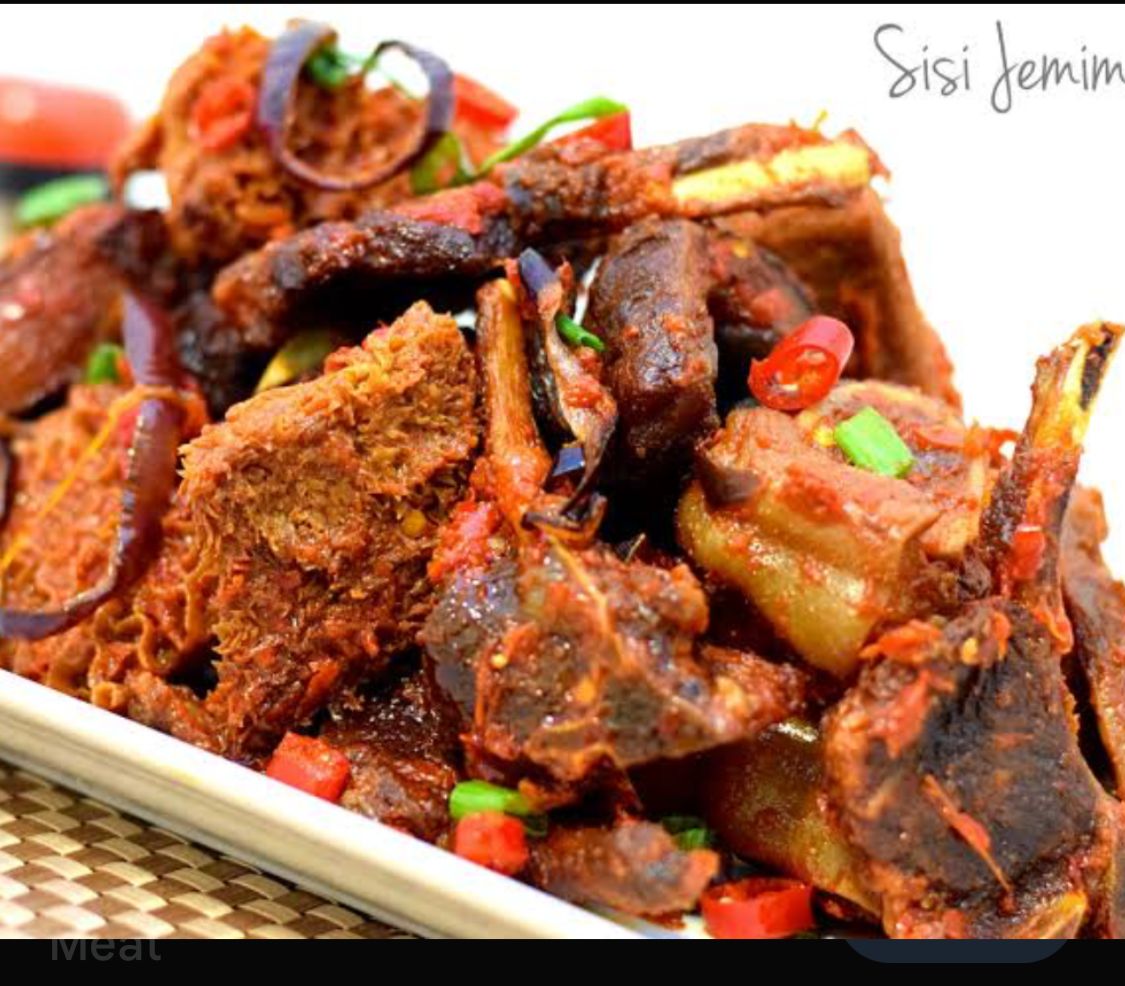 peppered cow meat