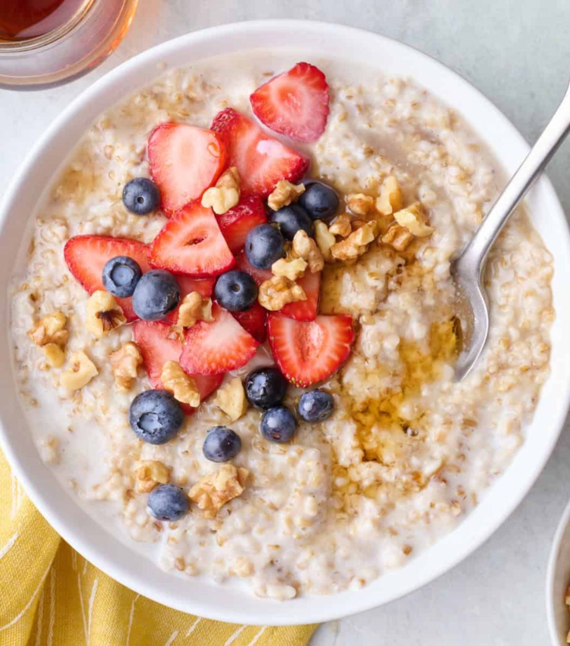 oat meal and bread