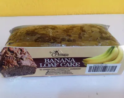 Banana loaf with chocolate chips 350g from PRINCESS  CAKES AND  CONFECTIONERIES