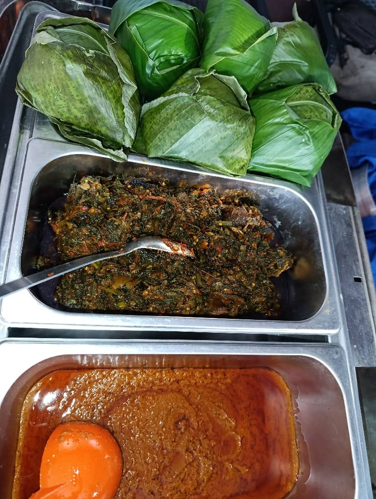 Amala with Gbegiri & Ewedu from Freshie & Creammie Confectioneries