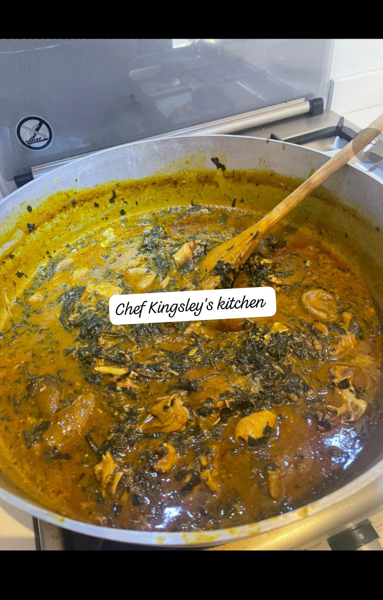 Catering - Medium Pot of Bitter Leaf Soup from Chef Kingsley's Kitchen