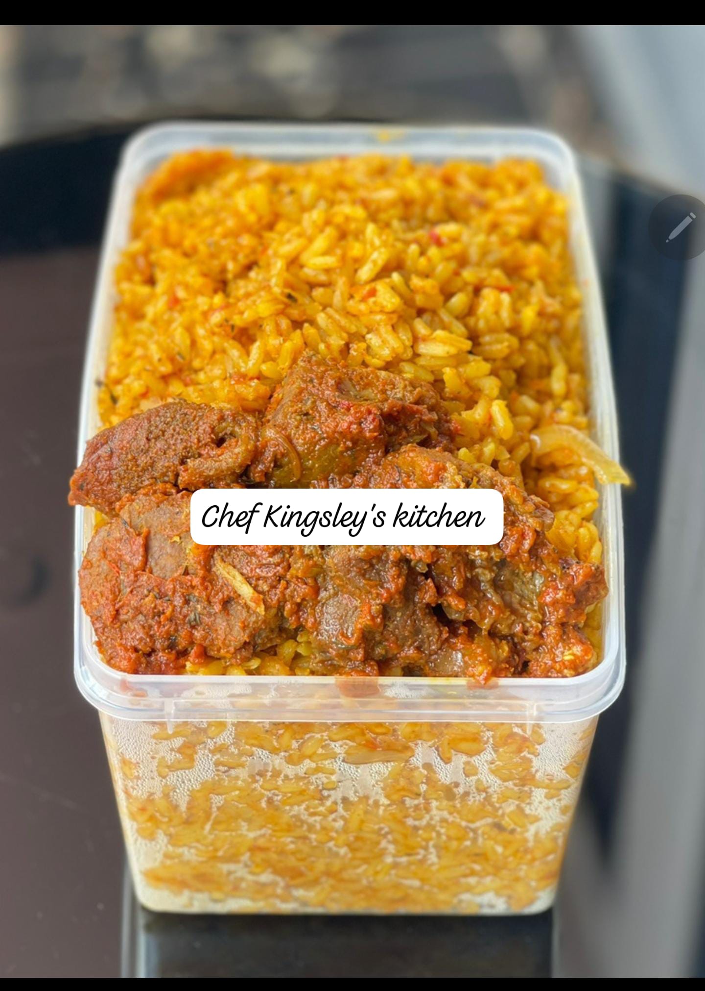 Monday - Jollof Rice Lunch Box from Chef Kingsley's Kitchen