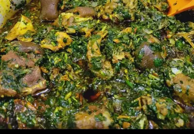 Edikang Ikong soup- Portion from Avana Kitchen