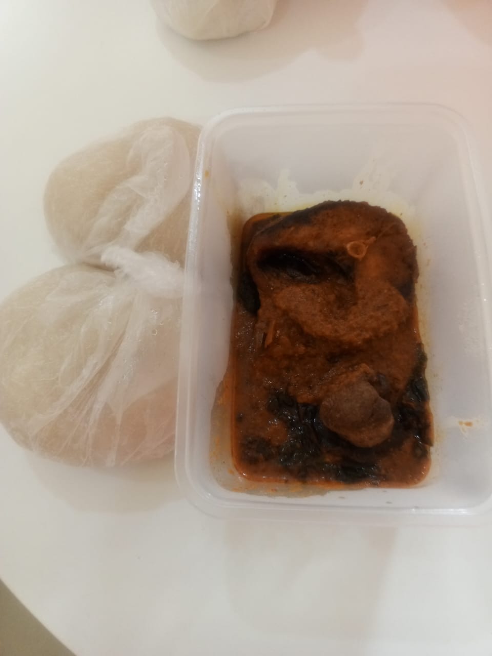 Amala White (2 wraps) with Soup from TSG Kitchen