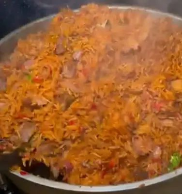 Maama Jollof with Protein of Choice