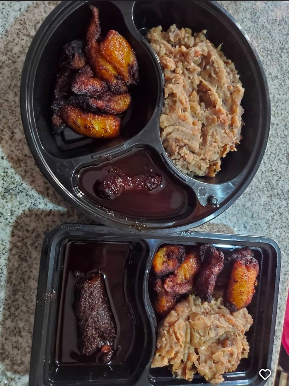 Ewa Agoyin with Plantain and Ponmo from Demure Ewa Agoyin