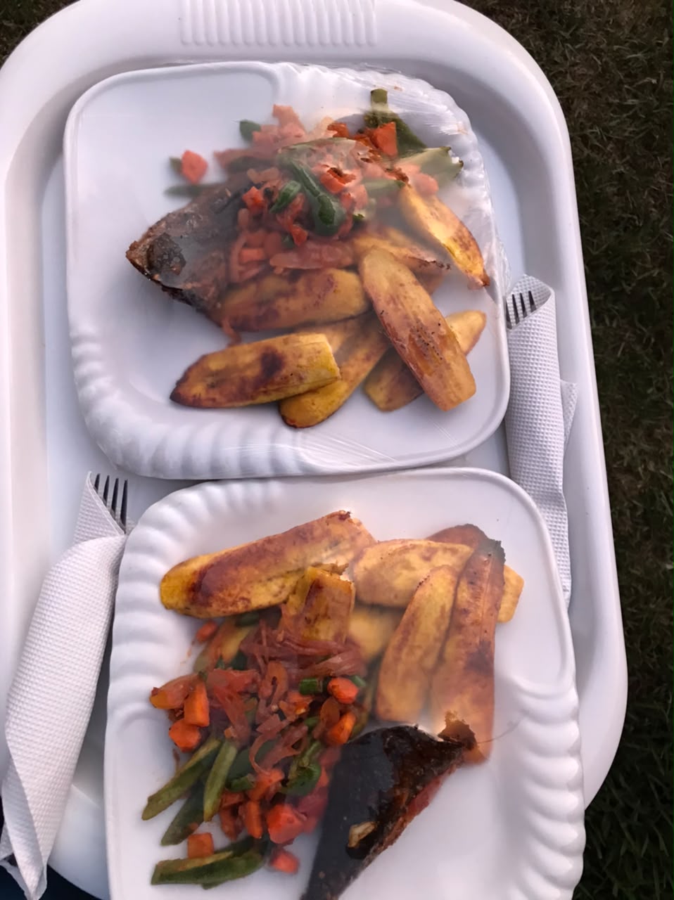 Plantain with Fish